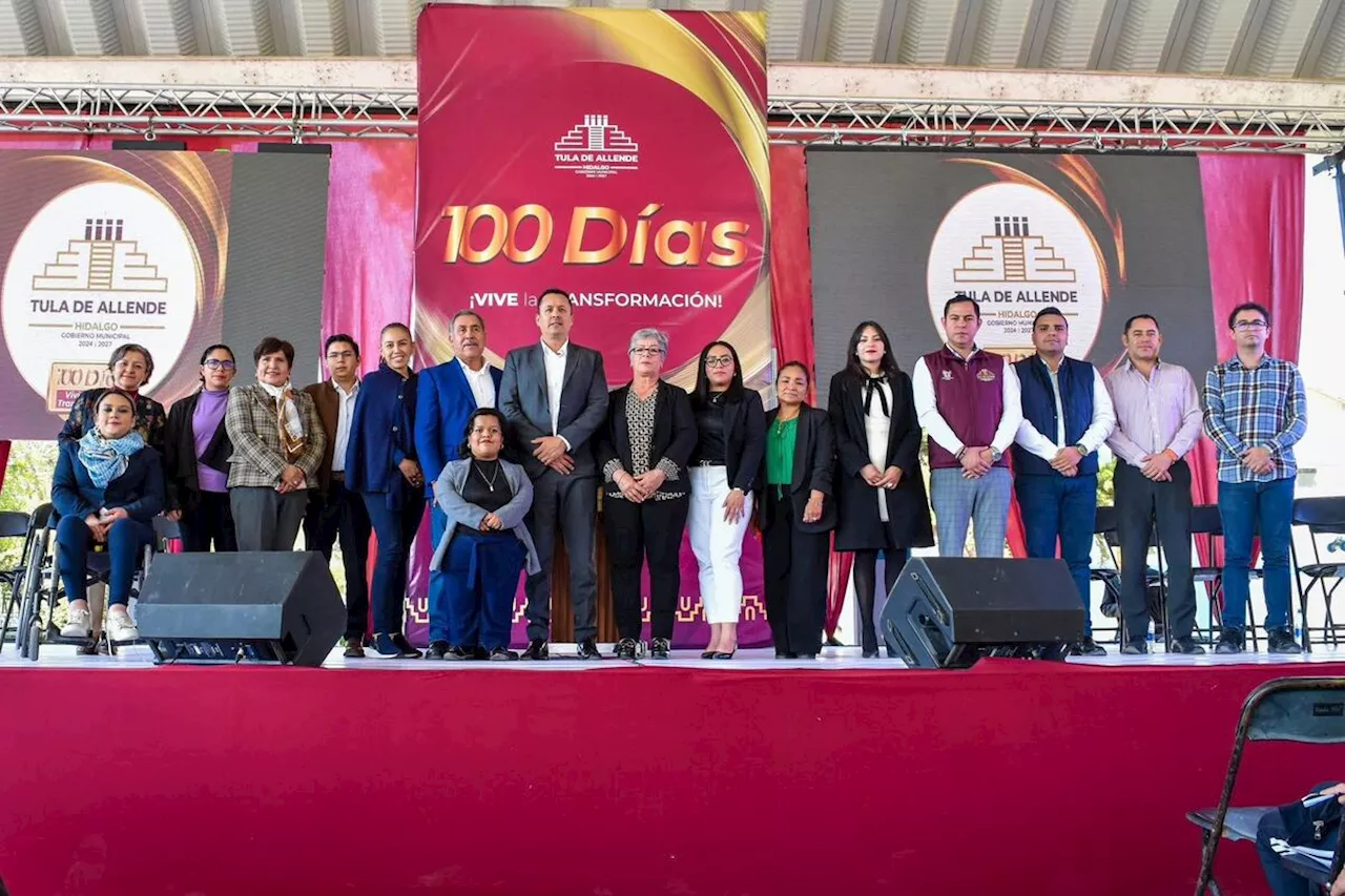 Presenta edil avances en Tula a 100 días de gobierno