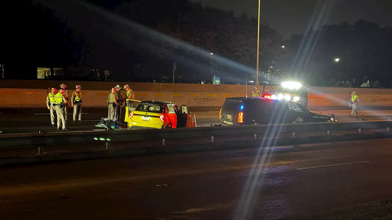 State trooper critically injured working crash on Dallas North Tollway