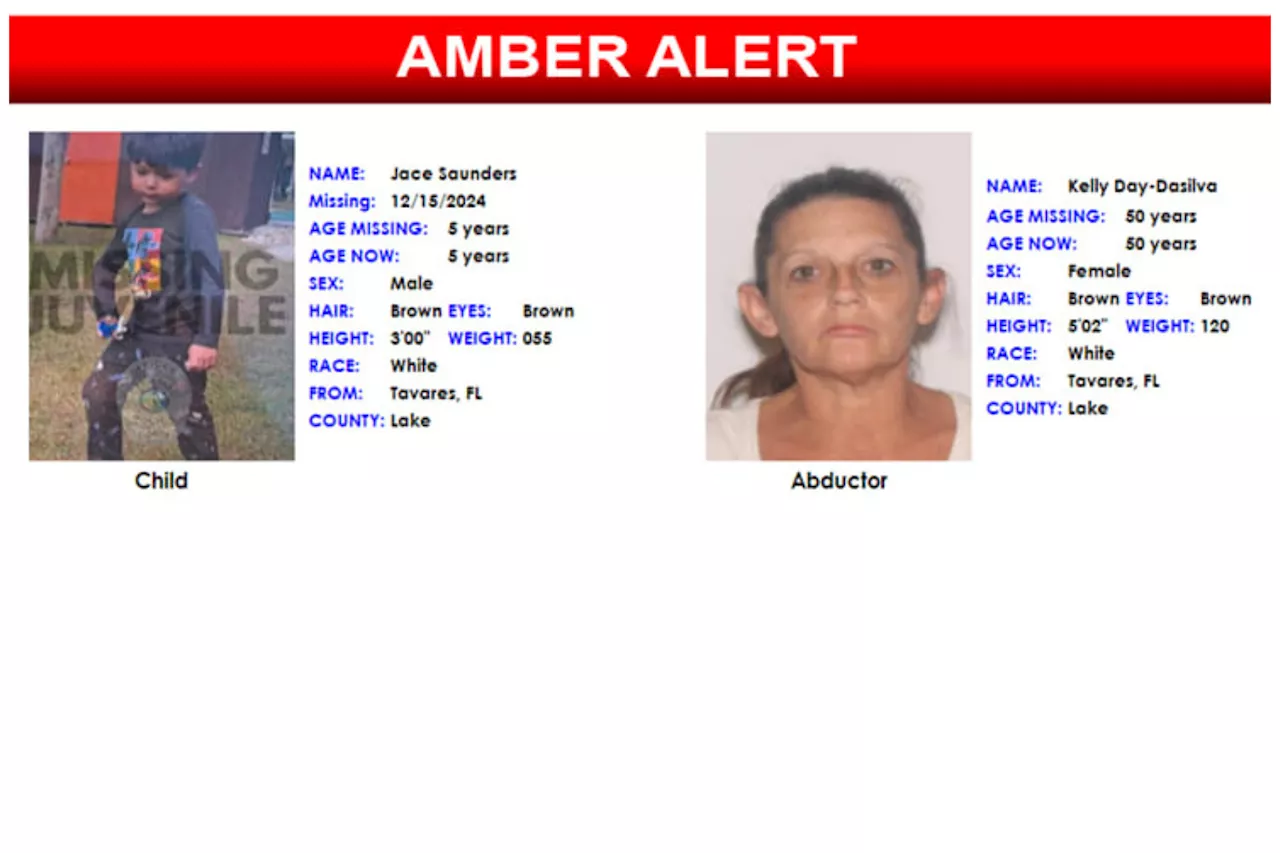 Amber Alert Issued for Missing 5-Year-Old Florida Boy