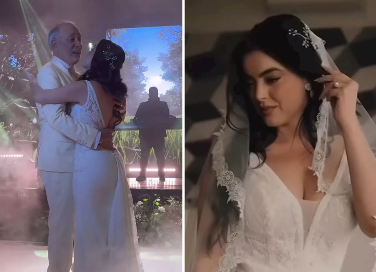 La romántica boda religiosa de Daniella Navarro y su esposo en Colombia