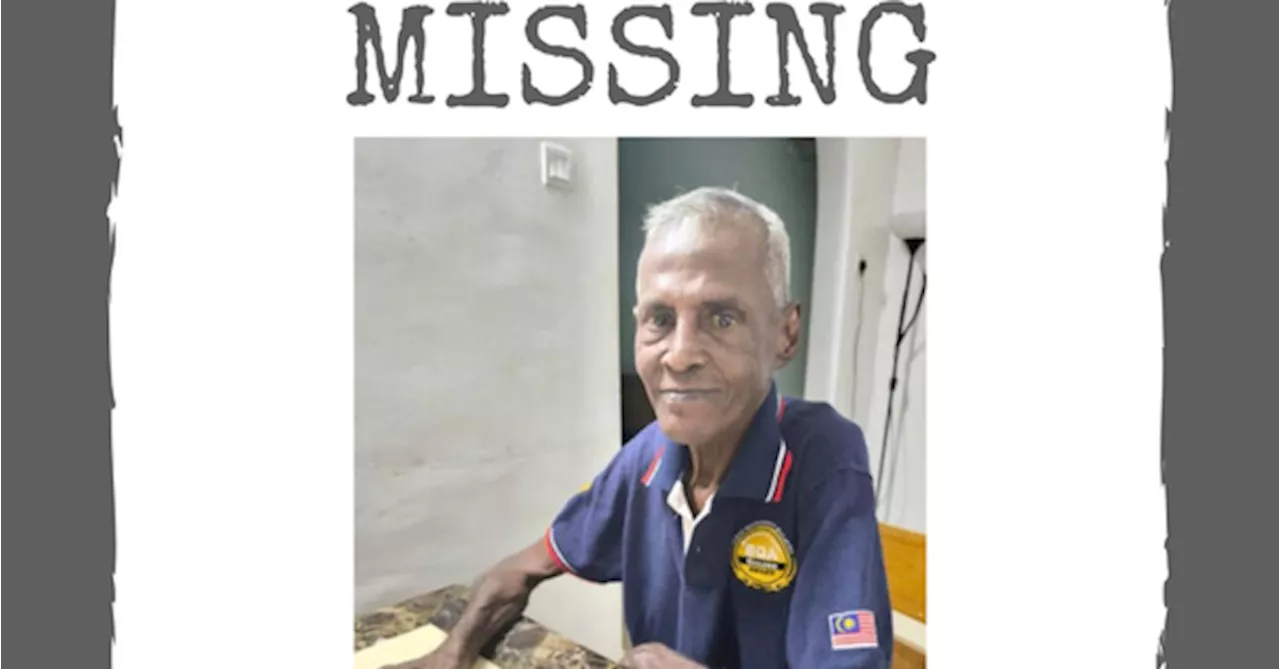 Family Needs Help Finding Senior Citizen With Memory Loss In KL