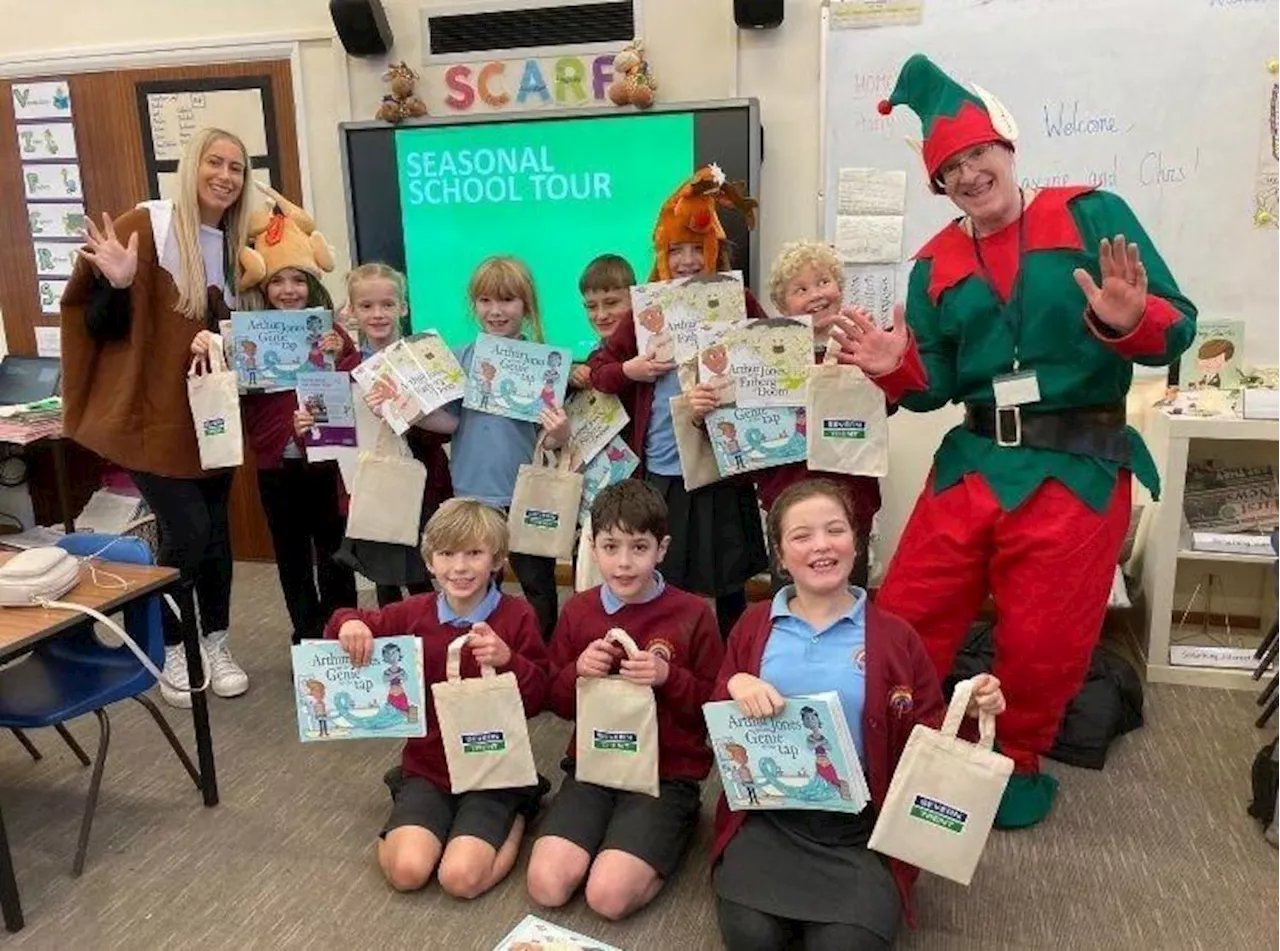 Water company visit ‘tree-mendous’ pupils for their special Christmas tour