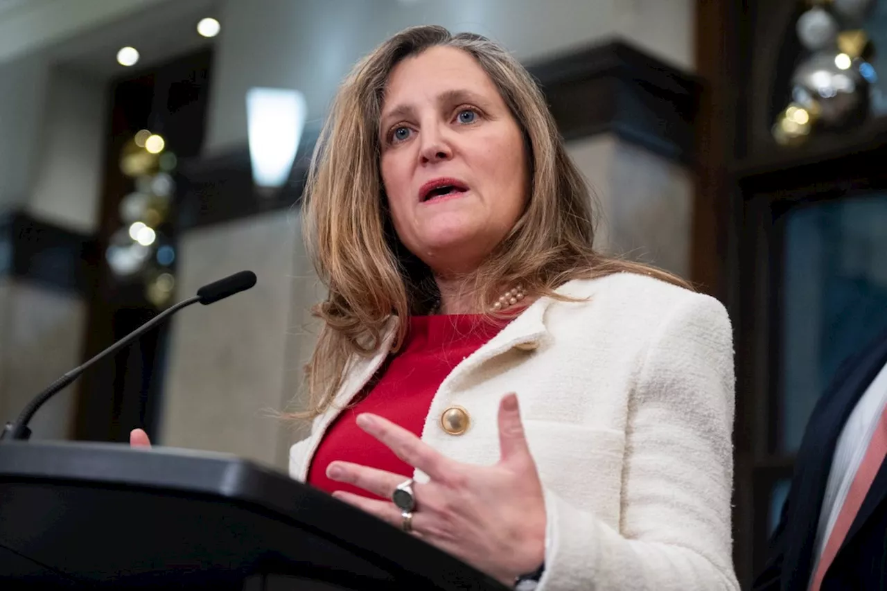 Finance Minister Chrystia Freeland quits cabinet the day of fall economic statement