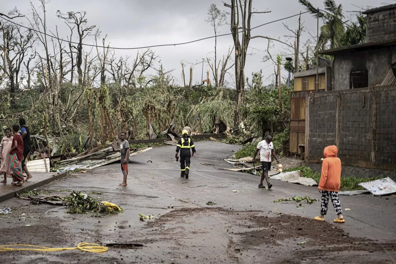 French president declares mourning period after cyclone strikes Mayotte and will visit