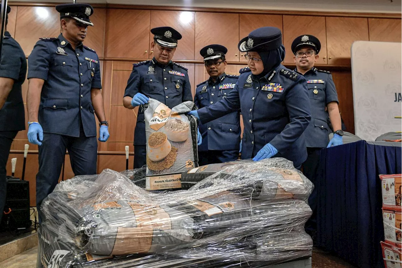 Customs dept seizes tobacco, rice, and ecstasy pills worth over RM3mil