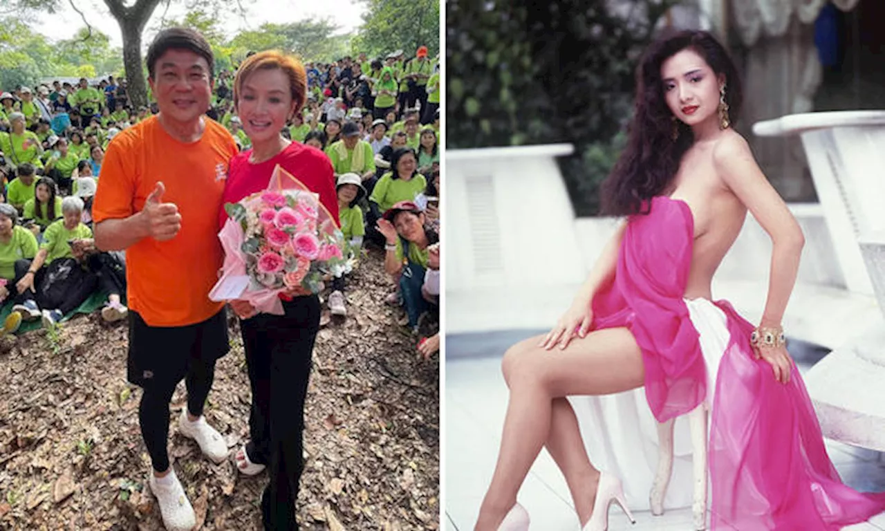 While in S'pore: Amy Yip attends Jack Neo's event, reveals how she maintains famously slim waist