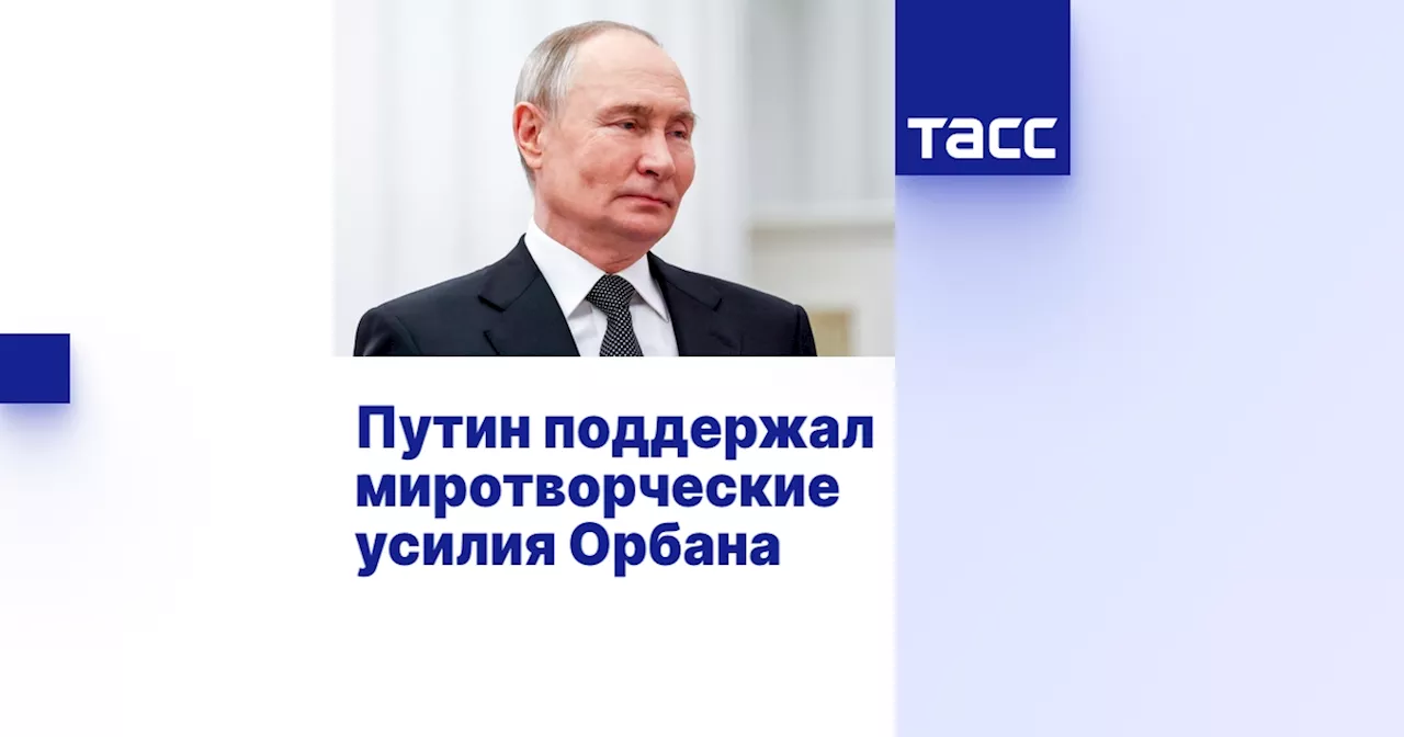 Путин поддержал миротворческие усилия Орбана