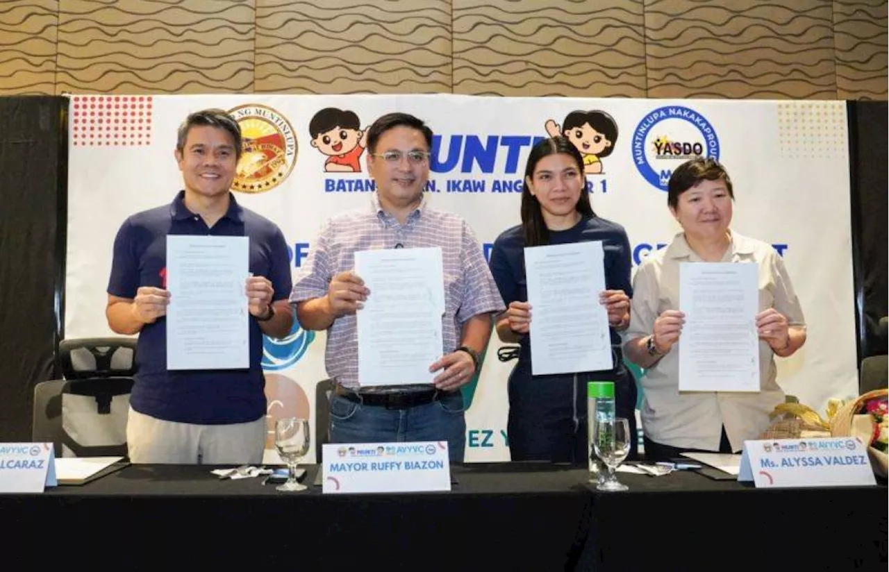 Muntinlupa City signs Alyssa Valdez for grassroots volleyball program