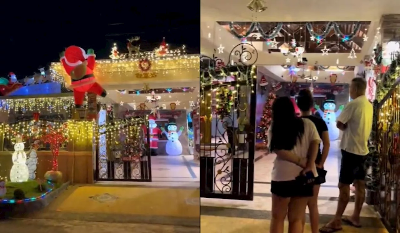 [Video] Rumah Viral Kerana Penuh Hiasan Lampu Krismas, Ramai Jiran Datang Singgah Untuk Bergambar