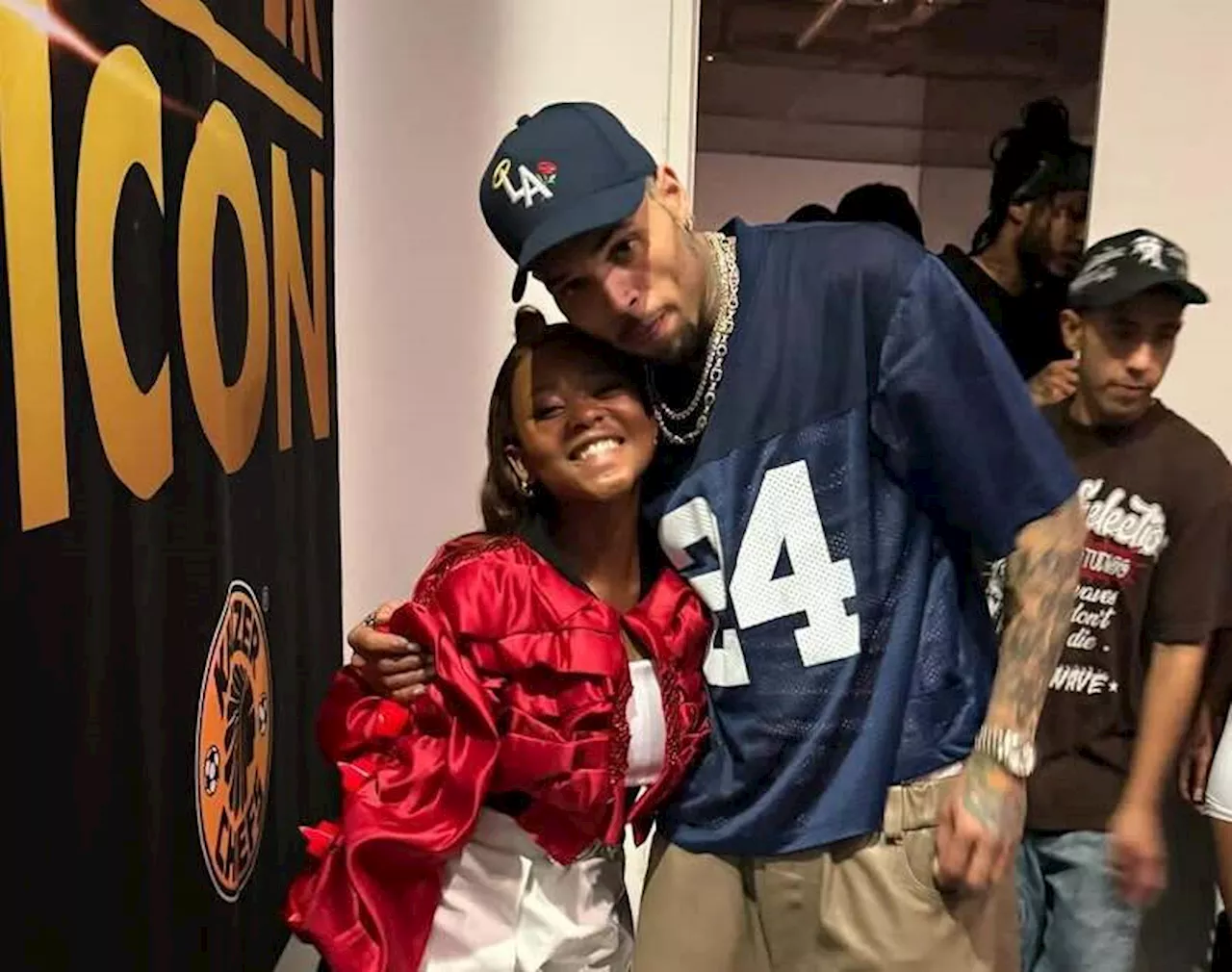 WATCH: Naledi Aphiwe finally meets Chris Brown