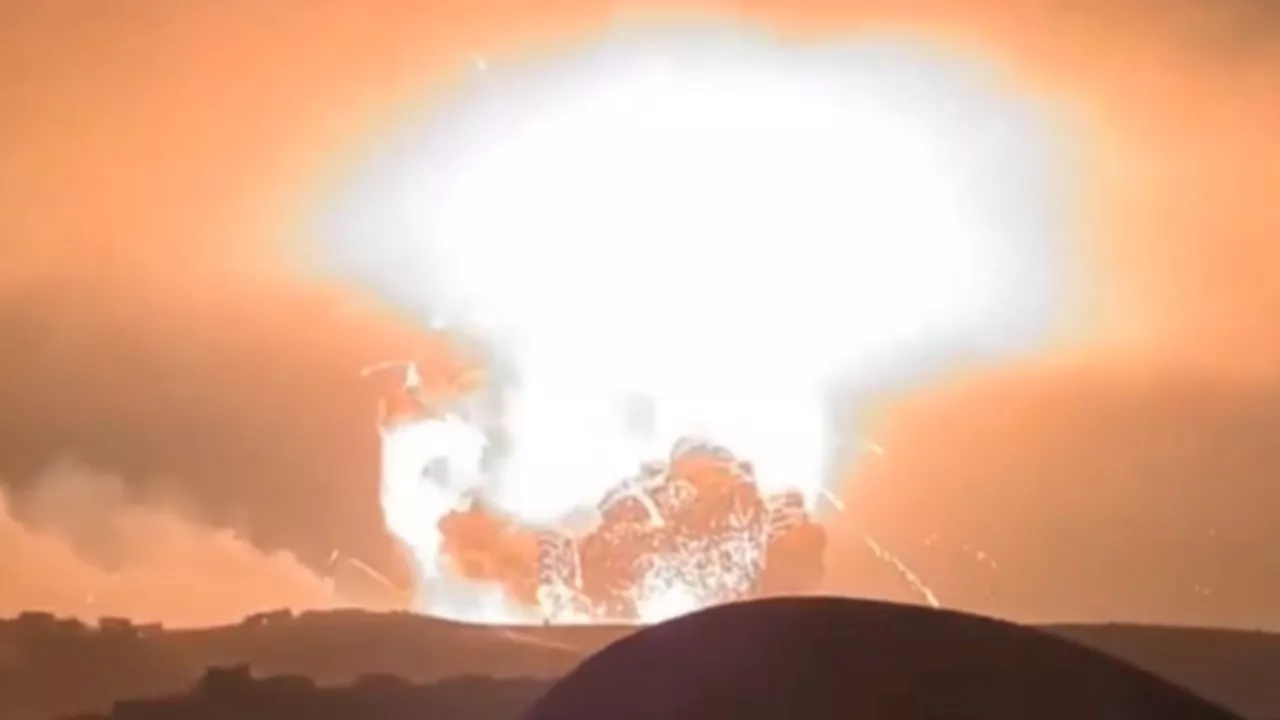 Moment COLOSSAL explosion hits Syria as ‘Israel drops heaviest strikes in 12 YEARS’