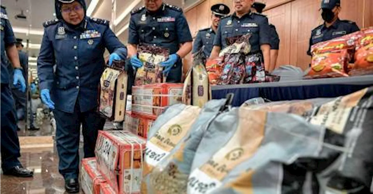 Customs dept seizes tobacco, rice, and ecstasy pills worth over RM3m