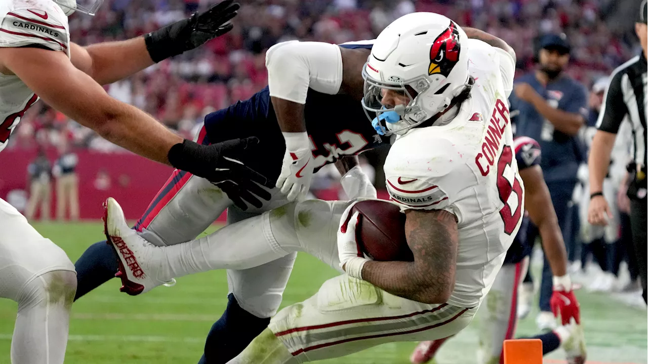 Conner runs for two TDs, Cardinals snap three-game skid in win over Pats