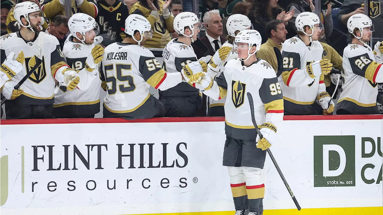 Olofsson's scores twice to lift Golden Knights over Wild