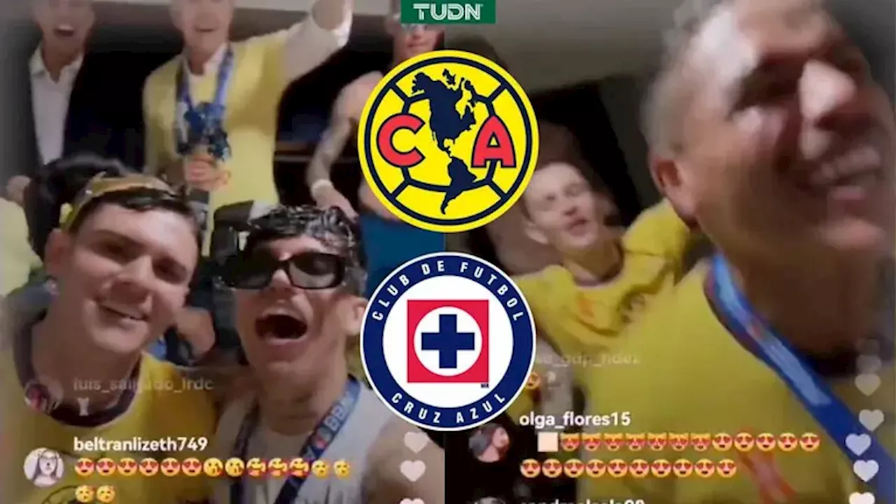 América se burla de Cruz Azul cantando 'su canción' tras el tricampeonato