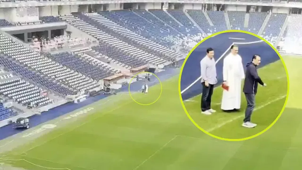 Padre bendice la cancha para la Final de Liga MX Monterrey vs. América