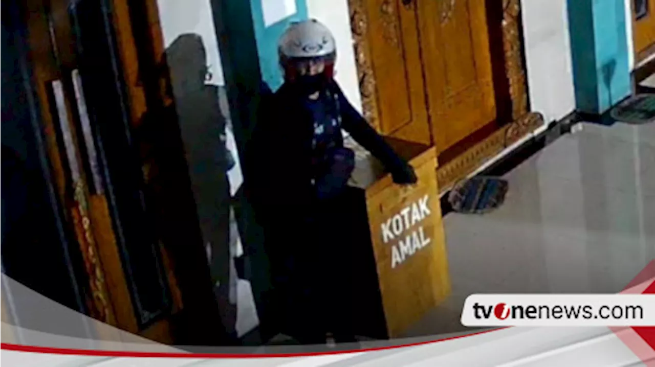 Aksi Pencurian Uang Kotak Amal Masjid di Pati Terekam Kamera CCTV