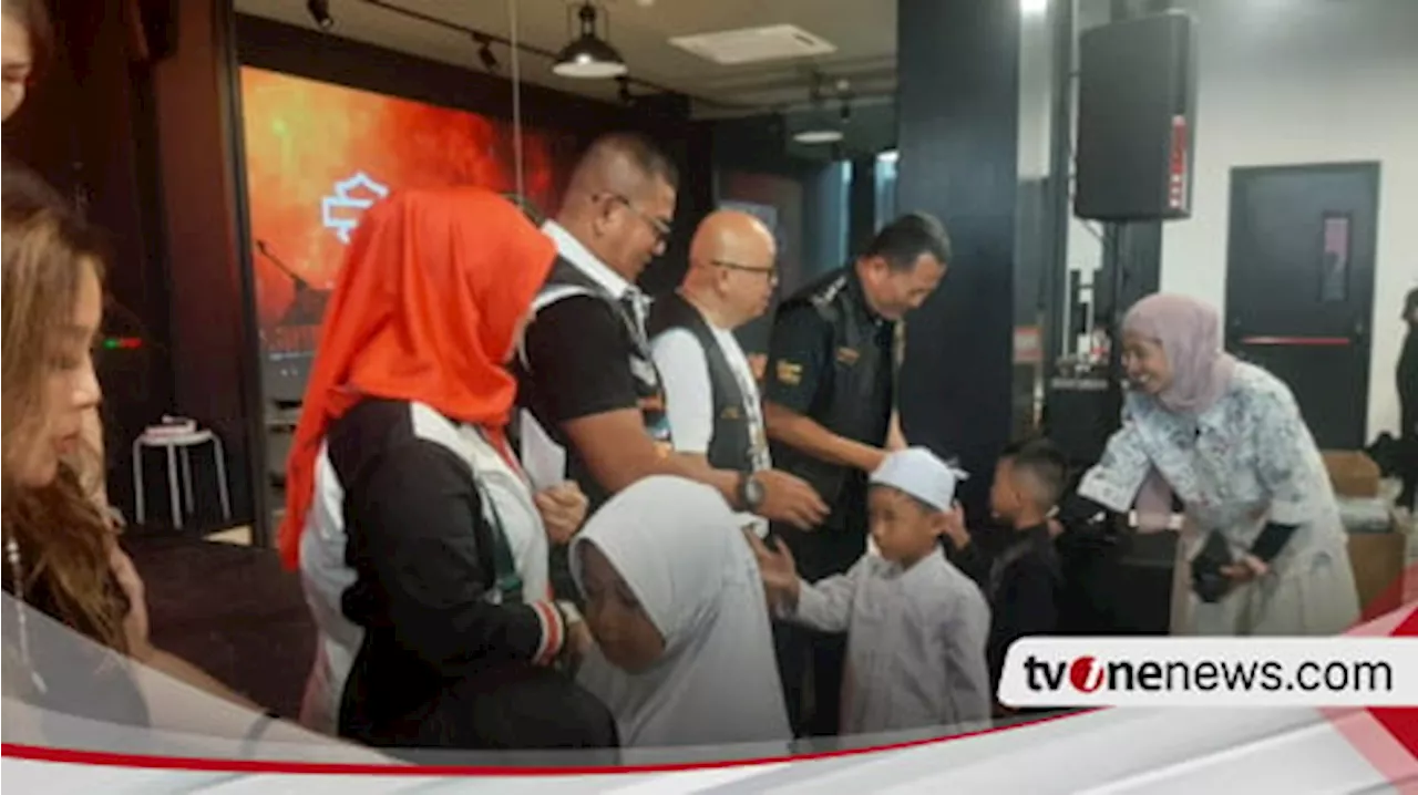 Gebrakan Komunitas Harley Davidson Anak Elang Beri Donasi ke Anak Yatim Piatu hingga Penyandang Disabilitas