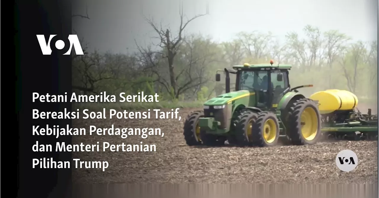 Petani Amerika Serikat Bereaksi Soal Potensi Tarif, Kebijakan Perdagangan, dan Menteri Pertanian Pilihan...