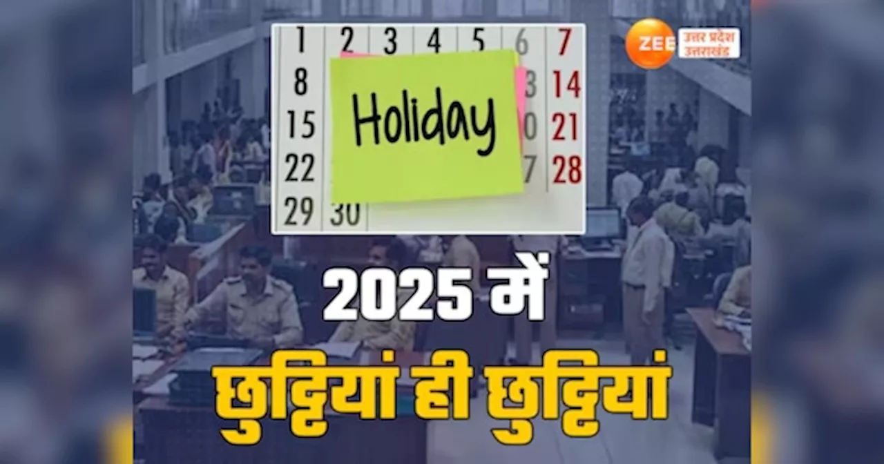 Holidays List 2025: नए साल में रविवार को खराब नहीं होंगी छुट्टियां, होली-दिवाली जैसे बड़े त्योहार कामकाज के दिन, देख लें पूरा कैलेंडर