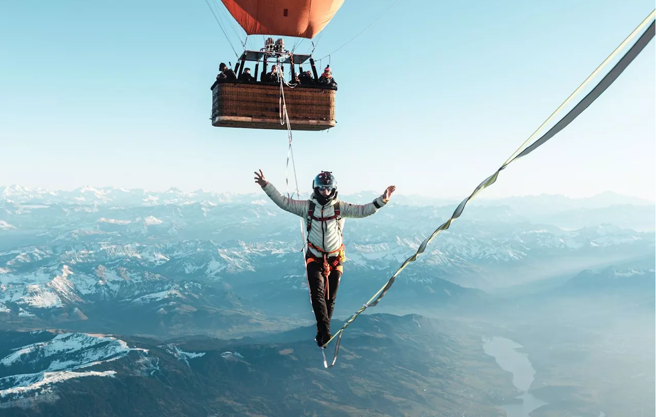 Julien Roux : Recordman de l'Highline à 4.255 Metres de Hauteur