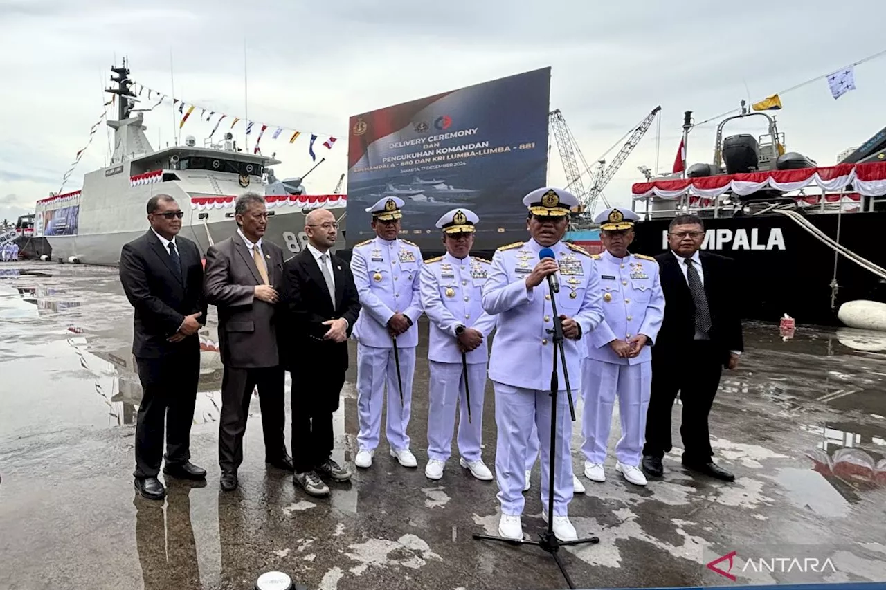 Dua KRI Patroli Cepat Diberikan TNI AL Untuk Cegah Kejahatan Lintas Batas