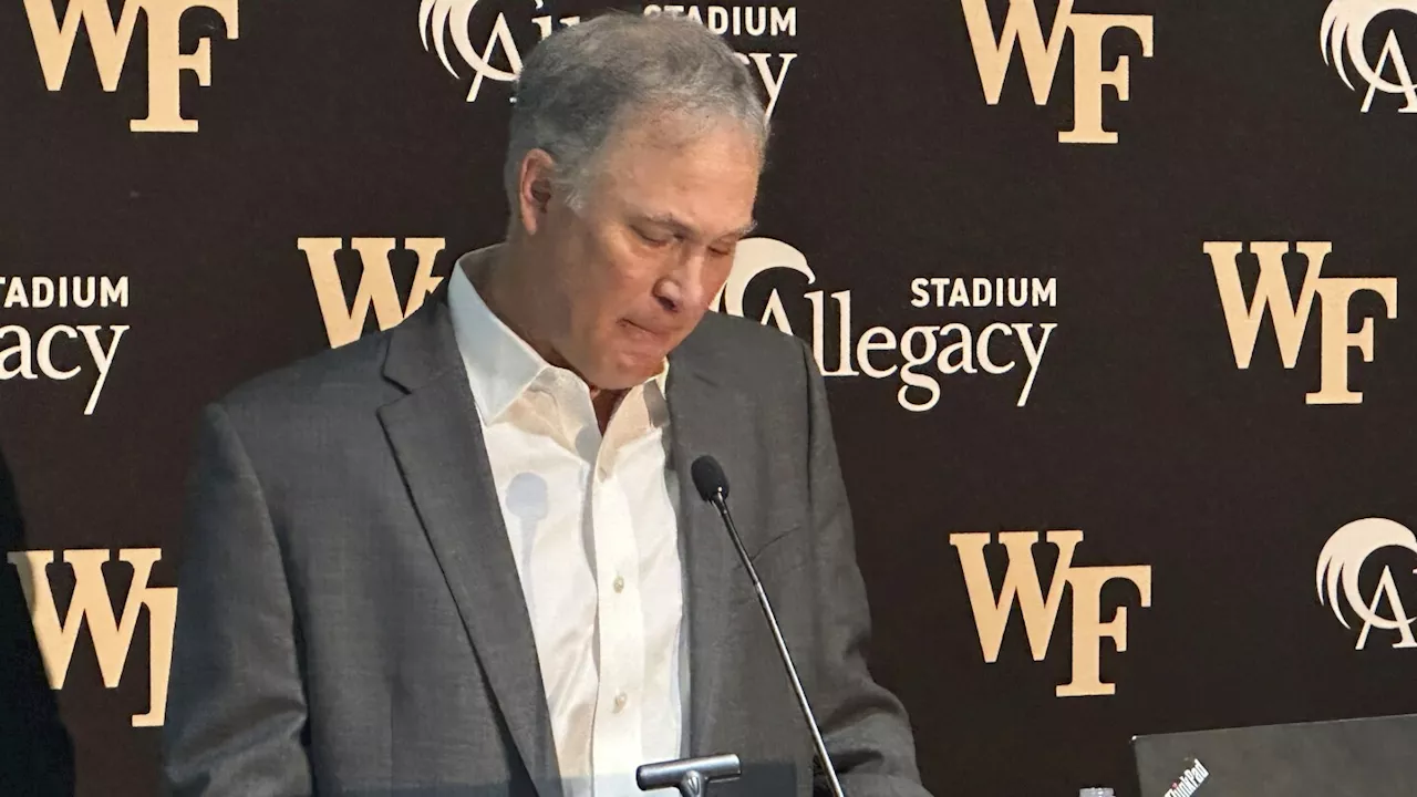 Clawson: 'It was time' to step aside and make Wake Forest football coach 'somebody else's job'