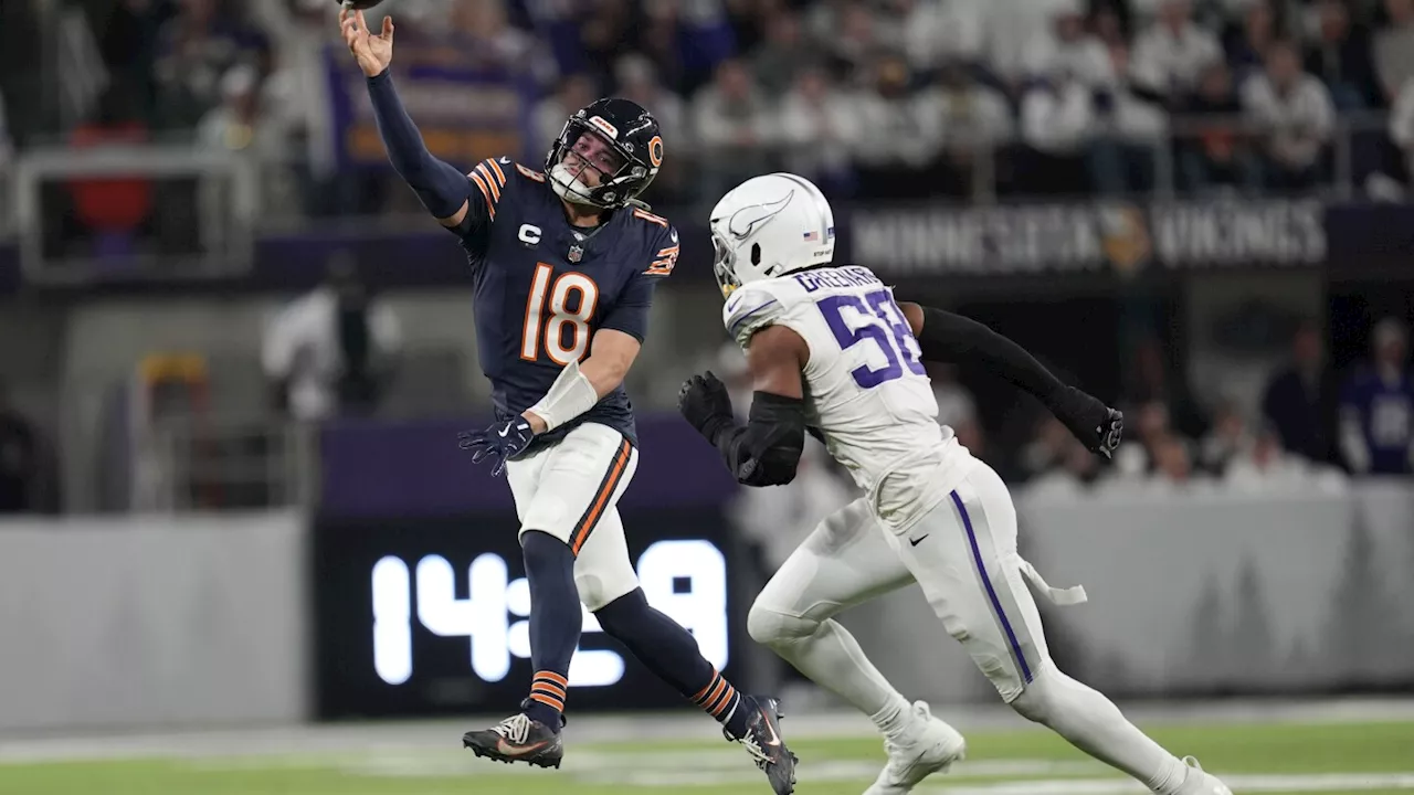 QB Caleb Williams copes with slow-starting offense as Bears losing streak hits 8 games