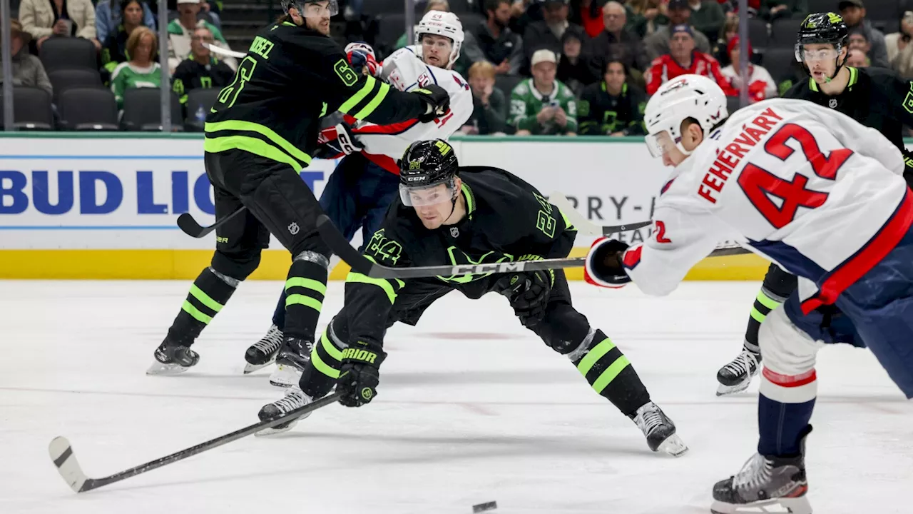 Roope Hintz scores 2, Jake Oettinger has 25 saves as Stars beat surging Capitals 3-1