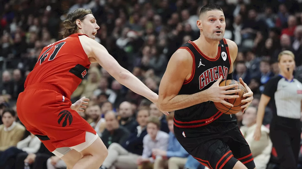 Vucevic scores 24 points as Bulls hold off Raptors 122-121 for 4th win in 6 games