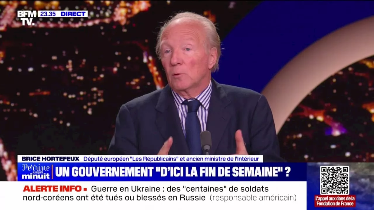 Brice Hortefeux (LR): 'Il ne faut pas juger les débuts de François Bayrou à partir de deux éléments mineurs'