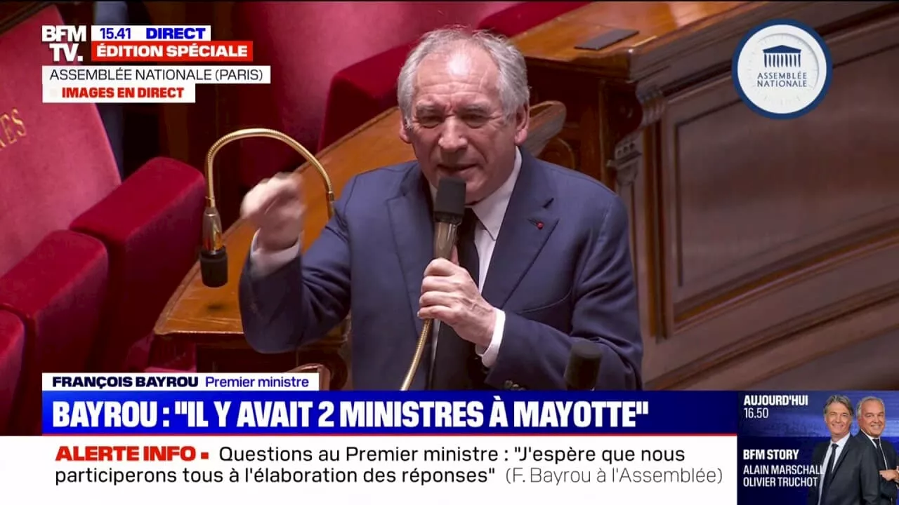 Immigration à Mayotte: 'C'est une situation sociale critique', estime François Bayrou