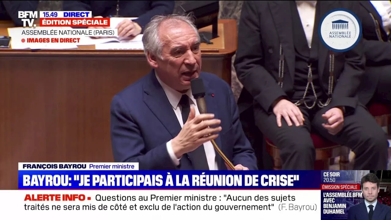 'On a moins de temps' que pour Notre-Dame 'pour reconstruire Mayotte', affirme François Bayrou