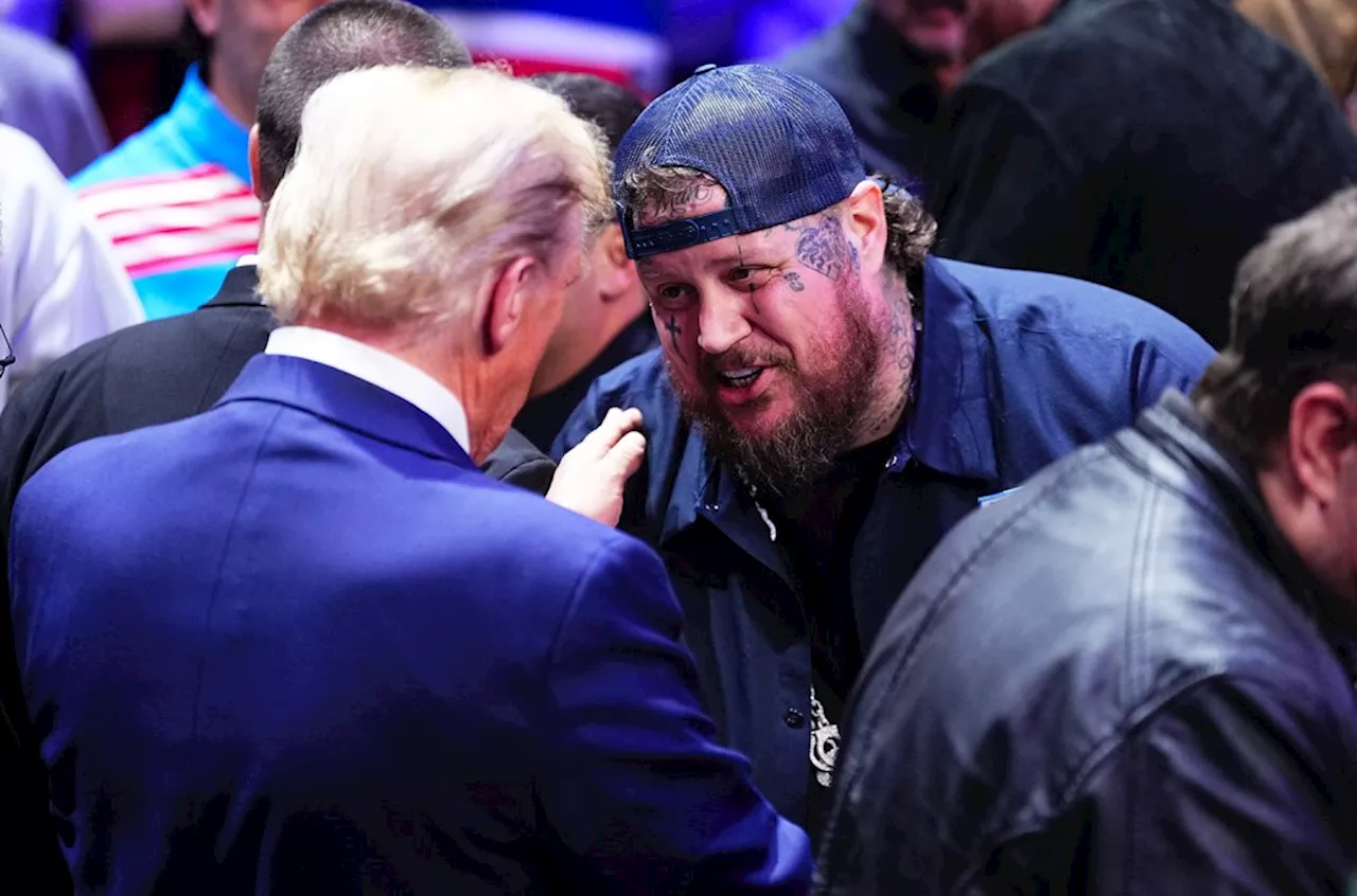 Jelly Roll Meets Donald Trump at UFC Event