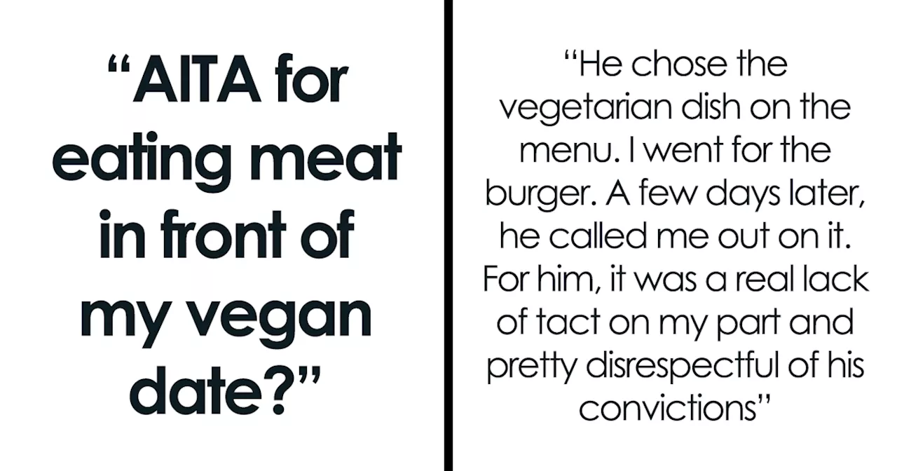 Dating Etiquette: Can Order Food Differently From Your Vegan Date?