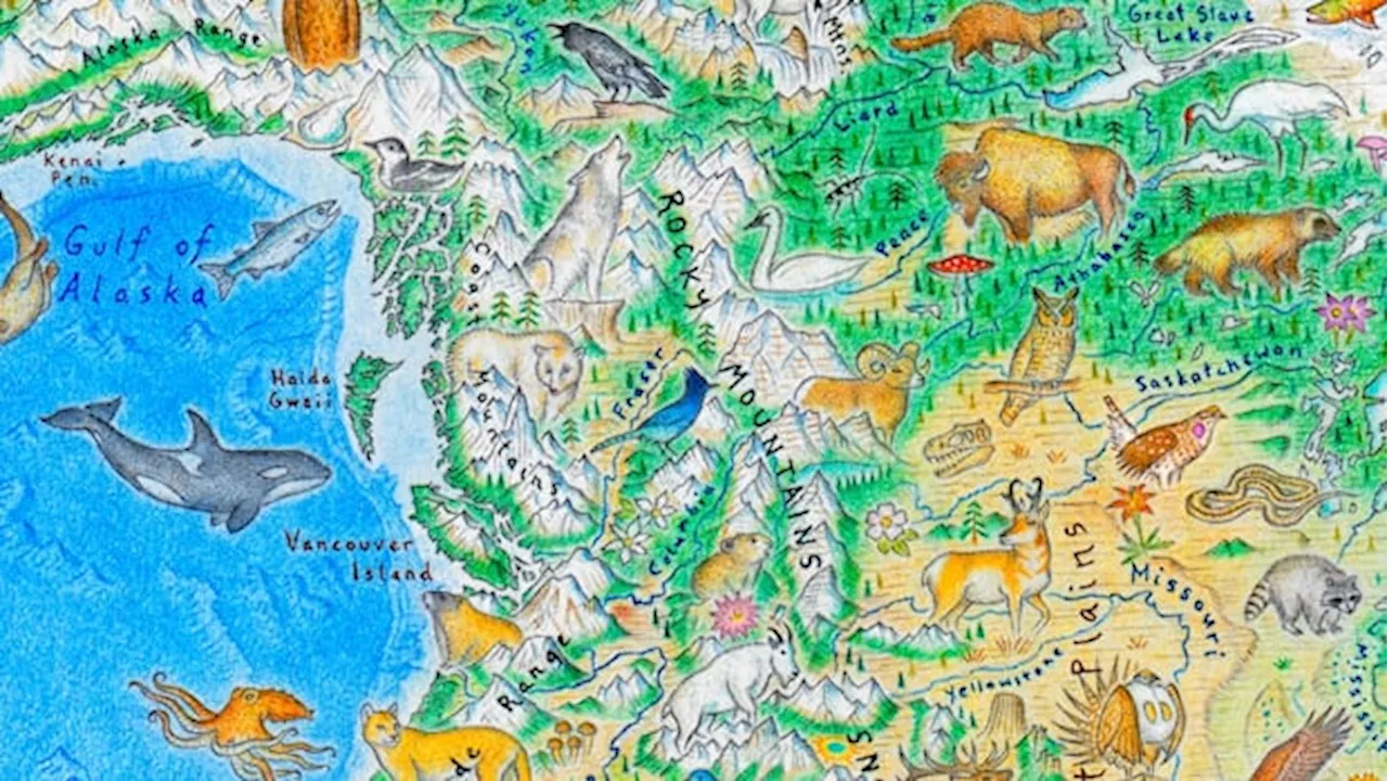 Artist Creates Detailed World Map Overflowing with Wildlife