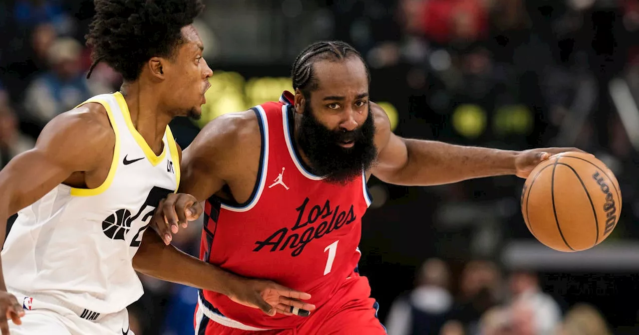 Harden Scorches Clippers to 144-107 Victory Over Jazz