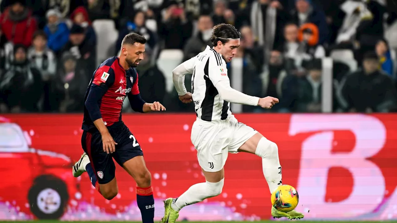 Juve Sconfigge il Cagliari 4-0 in Coppa Italia