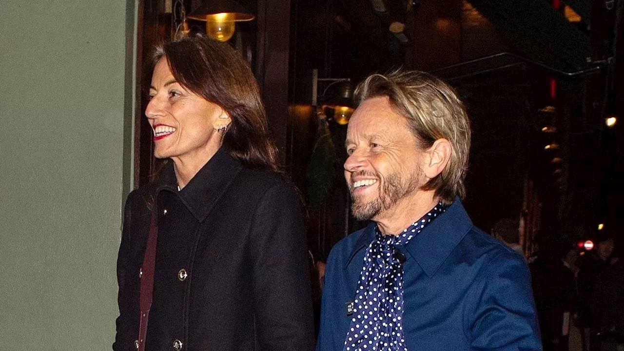 Davina McCall enjoys a romantic night out with Michael Douglas after brain tumor surgery