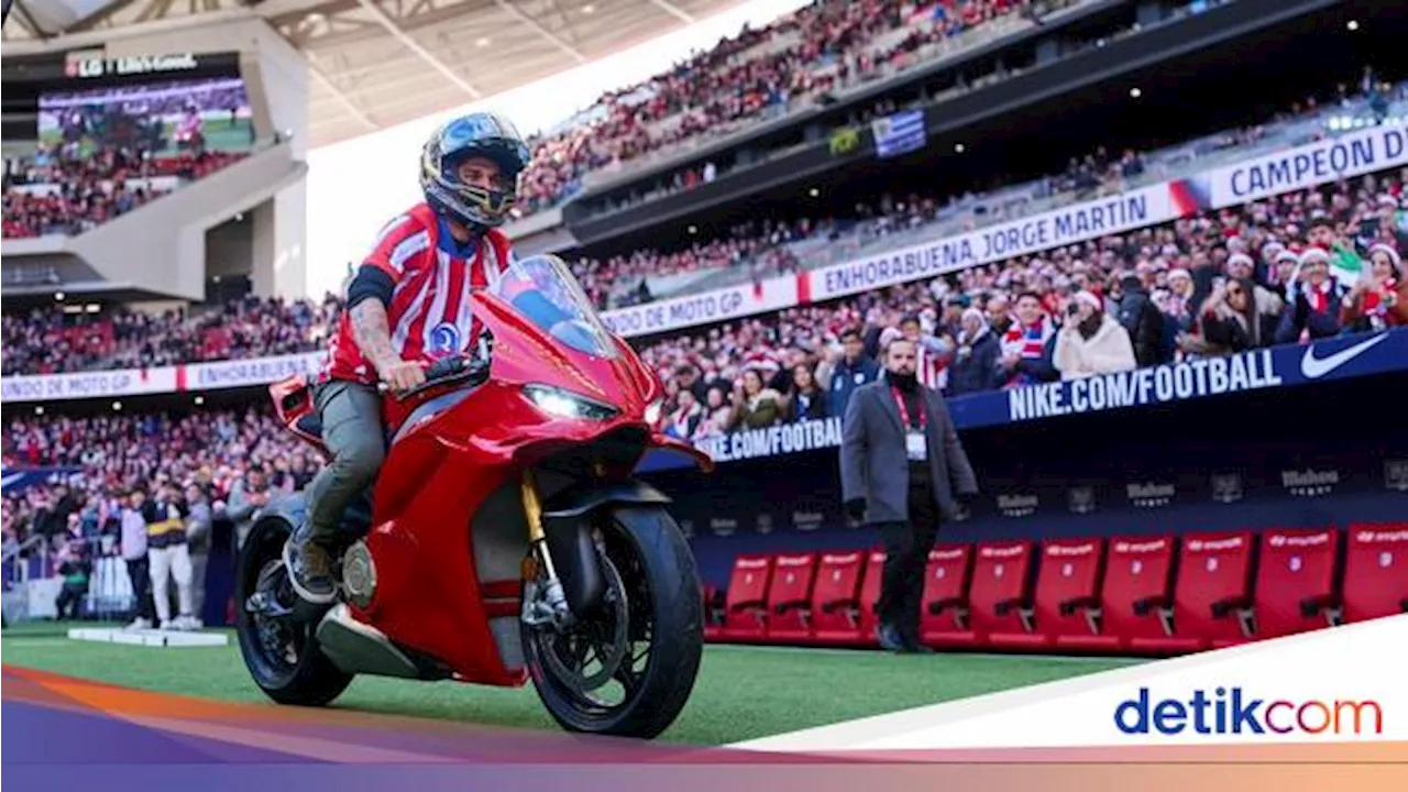 Jorge Martin, Juara Dunia MotoGP, Dirayakan di Stadion Atletico Madrid