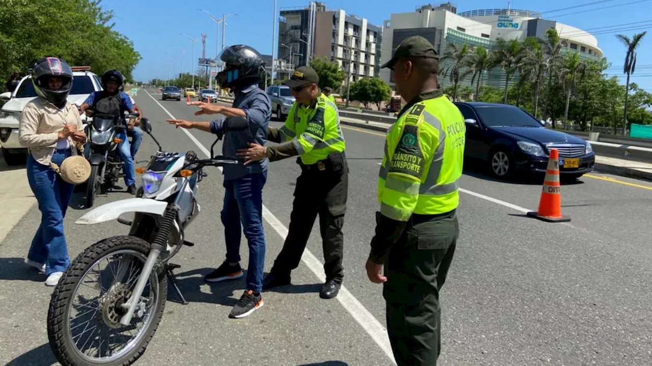 Anuncian restricción para la circulación de motocicletas en horarios nocturnos en Atlántico