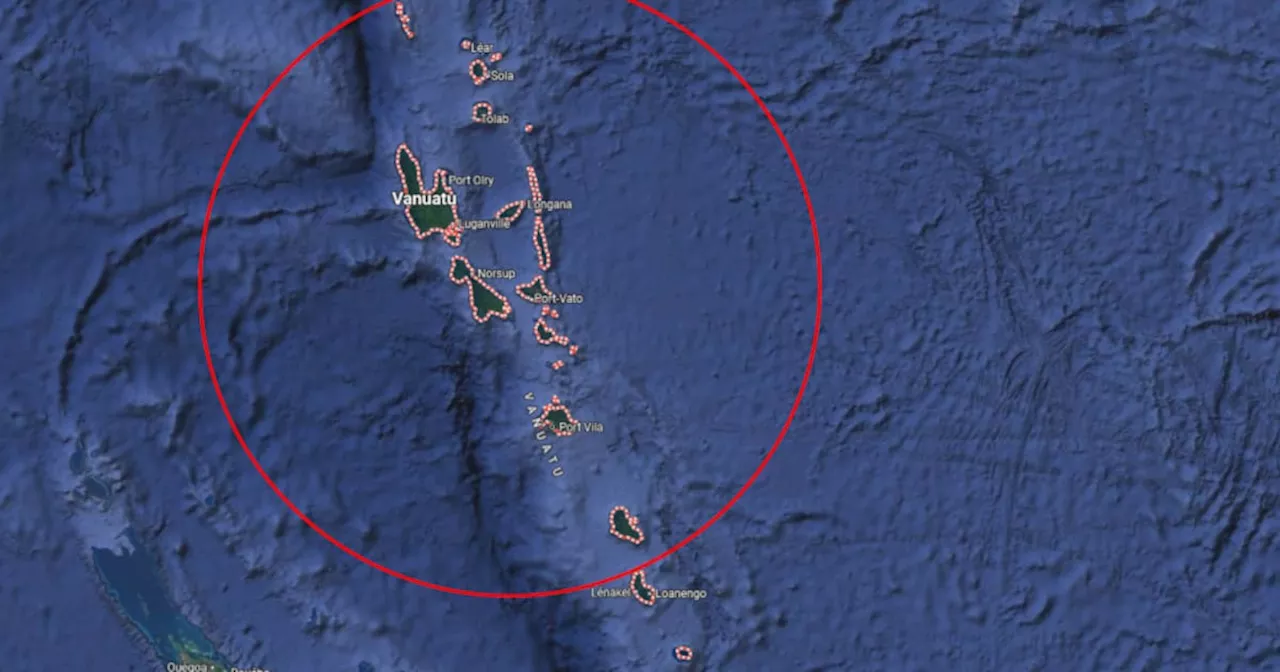 Alerta de tsunami en Vanuatu, Oceanía, tras sismo de magnitud 7,3