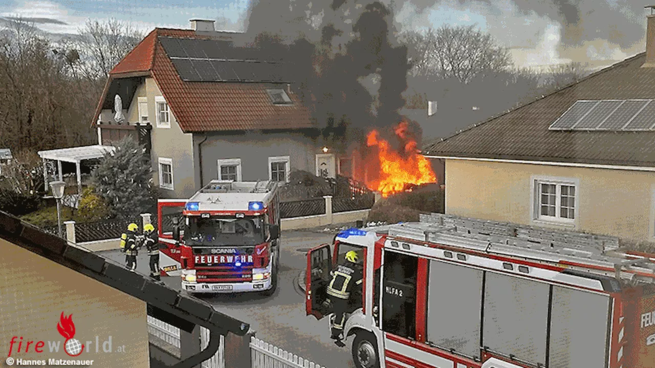 Brand in Blumau-Neurisshof: Nachbarn und Feuerwehr verhindern Großbrand