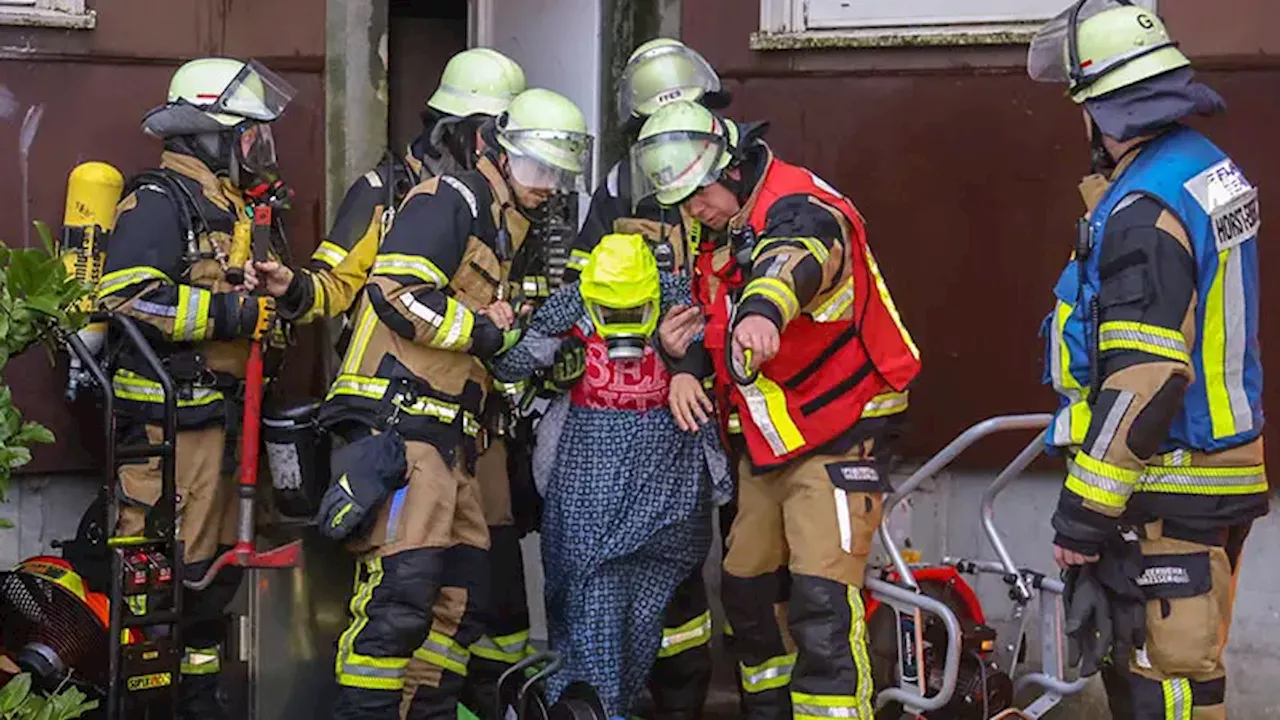 Großbrand in Mehrfamilienhaus in Essen