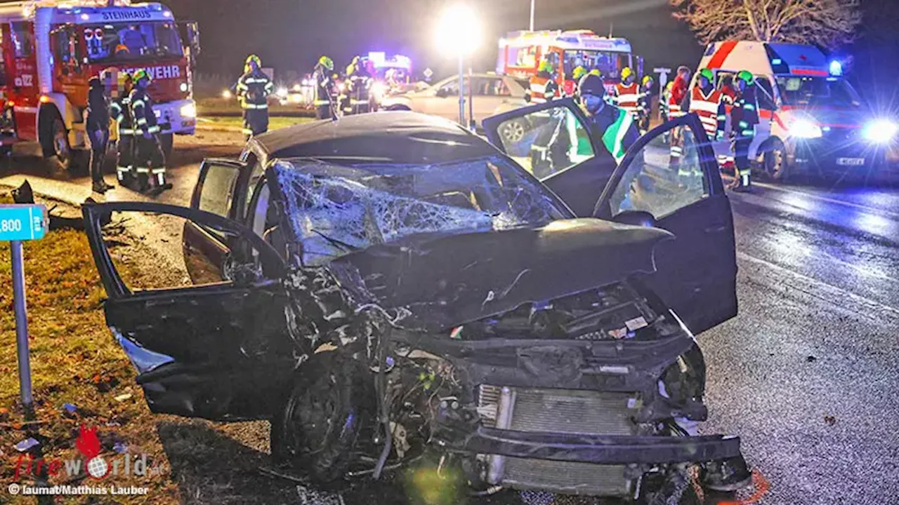 Schwerer Unfall im Kreuzungsbereich der Pyhrnpassstraße in Steinhaus