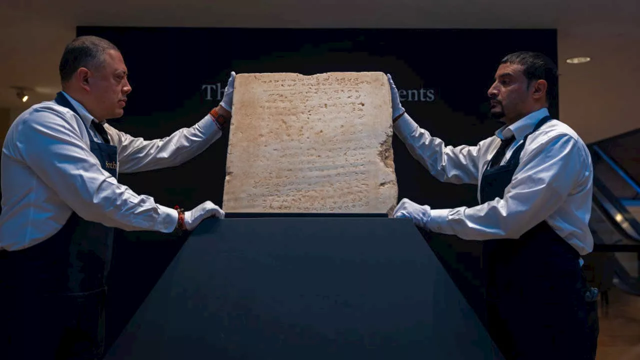 Ancient Ten Commandments Tablet to Be Auctioned