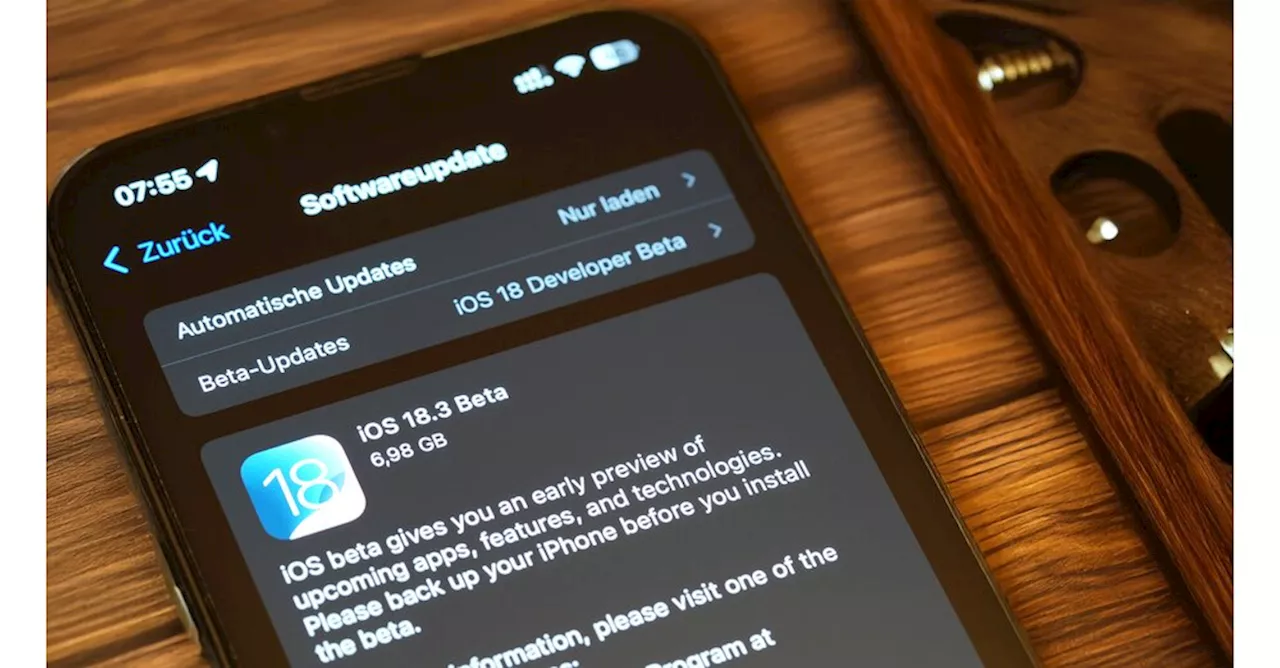 Apple veröffentlicht erste Beta für iOS 18.3