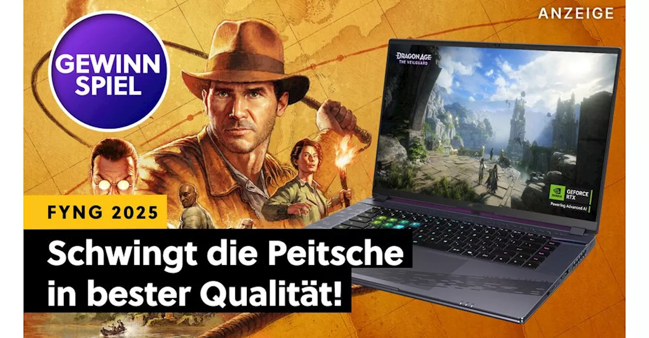 Gewinne einen Gaming-Laptop mit RTX 4070 und die Indiana Jones Collector's Edition