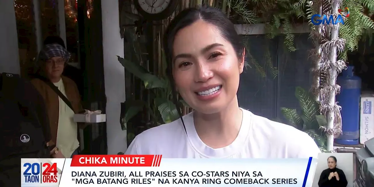 Diana Zubiri to Return to Philippine TV with 'Mga Batang Riles'