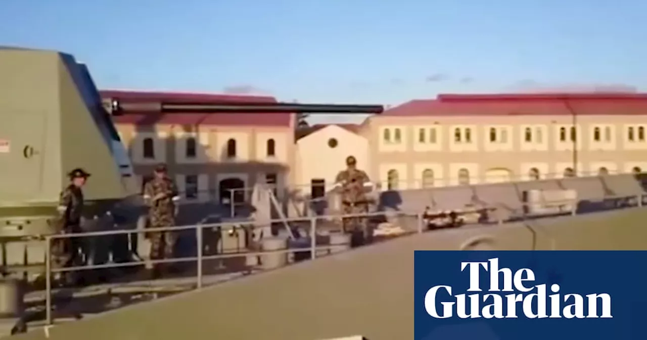 Footage of public drone landing on Australian navy ship appears on Chinese social media